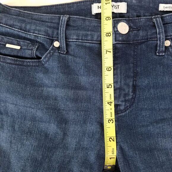 Nine West Jeans Womens 4 Blue Mid Rise Chrystie Capri Medium Wash Denim 30x21.5 - Picture 4 of 11